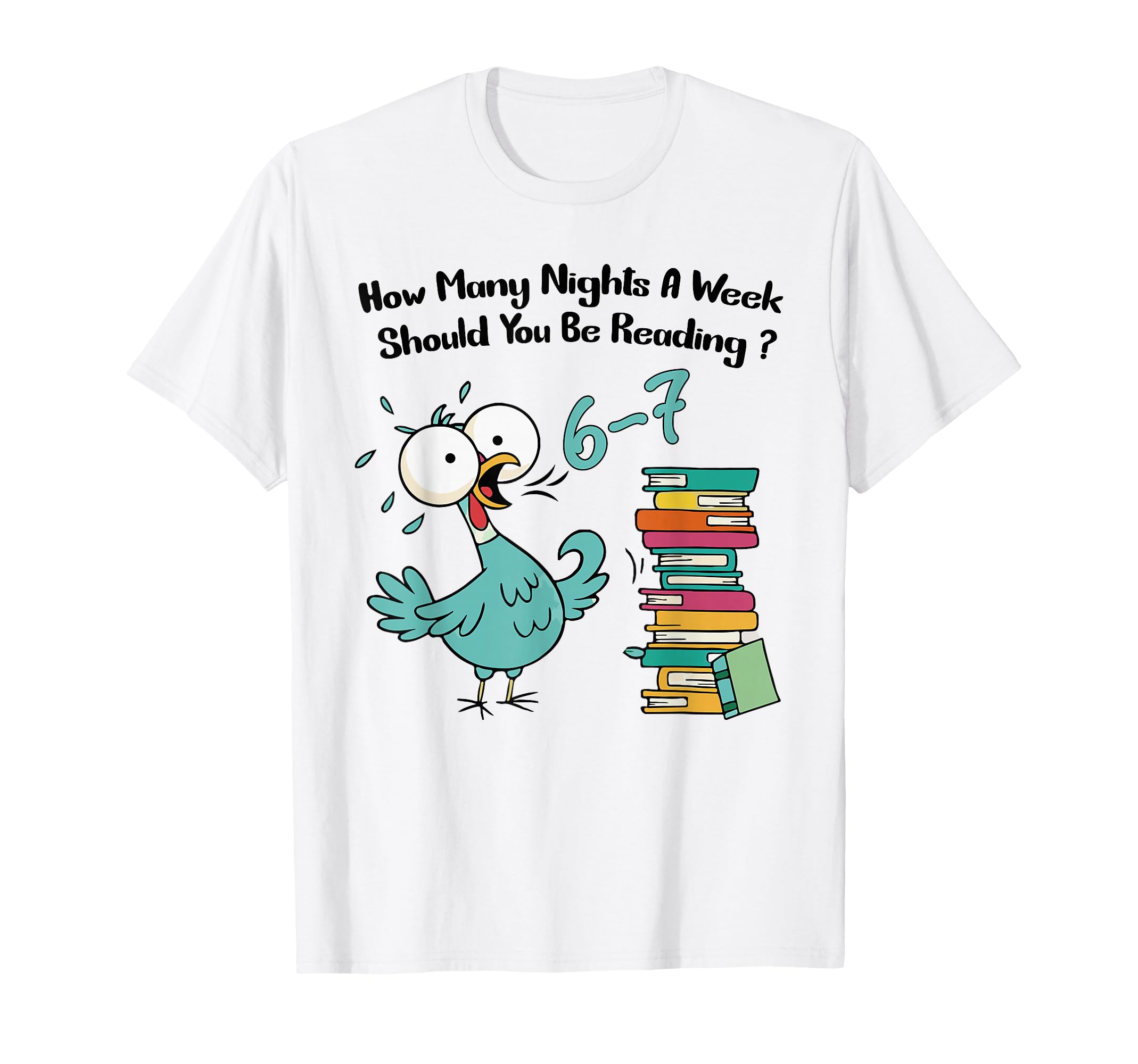 Photo 1 of **GREY NOT WHITE!!** How Many Nights A Week Should You Be Reading 6 7 Six Seven T-Shirt S