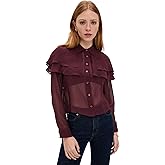 FRAME Women's The Silk Cape Blouse