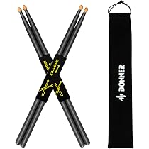Musfunny Baguettes de batterie lumineuses à DEL : baguettes lumineuses rechargeables de 15 couleurs avec câble de charge USB, baguettes transparentes personnalisées pour adultes et enfants