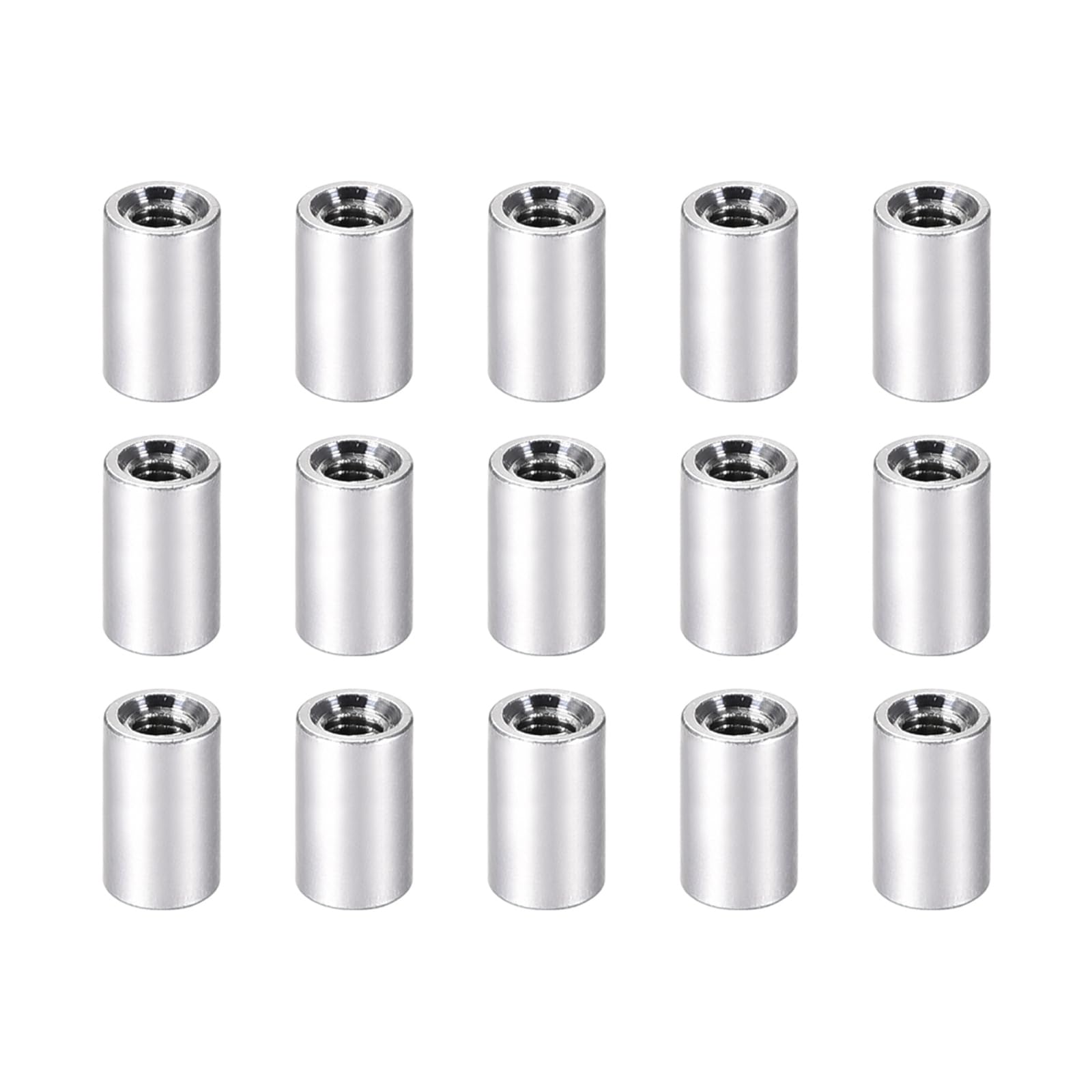 YOKIVE 15 Pcs Standoff Spacer, Aluminum Round Straight Spacer | Prevent Joint Deformation, Great for Robot, Drone (Silver, M3, 10mm)