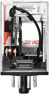 Heschen General Purpose Relay MK2P-I AC 220V Coil DPDT 8 Pin with Plug-in Socket view 5