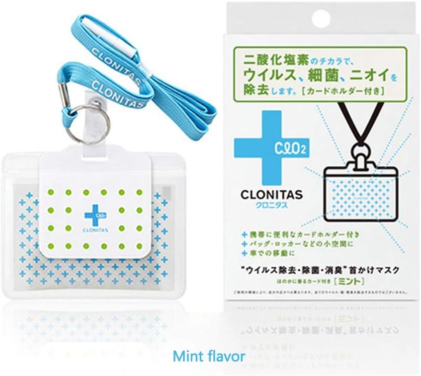 PigHappy Purified Air Sterilized Anti-virus Card Sanitization Disinfection Card Neck Strap 30 Days Prevention Supplies Gadgets for Home, School, Company, Hospital