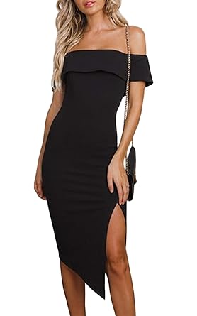 midi split dress