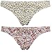 Curve Muse Sexy Comfy Women’s Satin Thong Panties Strings Underwear-Pack Of 8