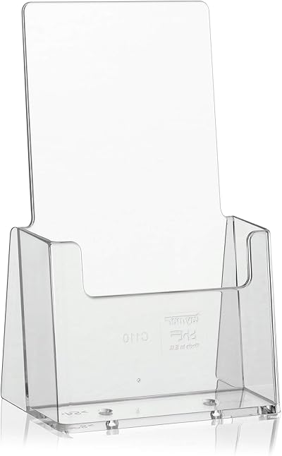 Taymar Flyer Stand Leaflet Holder DL Transparent 10.5 x 21.0 cm