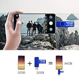 BORLTER CLAMP 32GB Dual USB 3.0 OTG Flash Drive Micro USB Pendrive for Android view 4