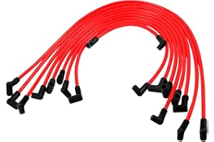 NTOAUTO 10mm High Performance Spark Plug Wire Sets Compatible with HEI BBC SBC 350 454 383