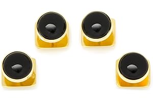 OX & BULL TRADING COMPANY Ox and Bull Trading Co. Gold and Onyx Studs