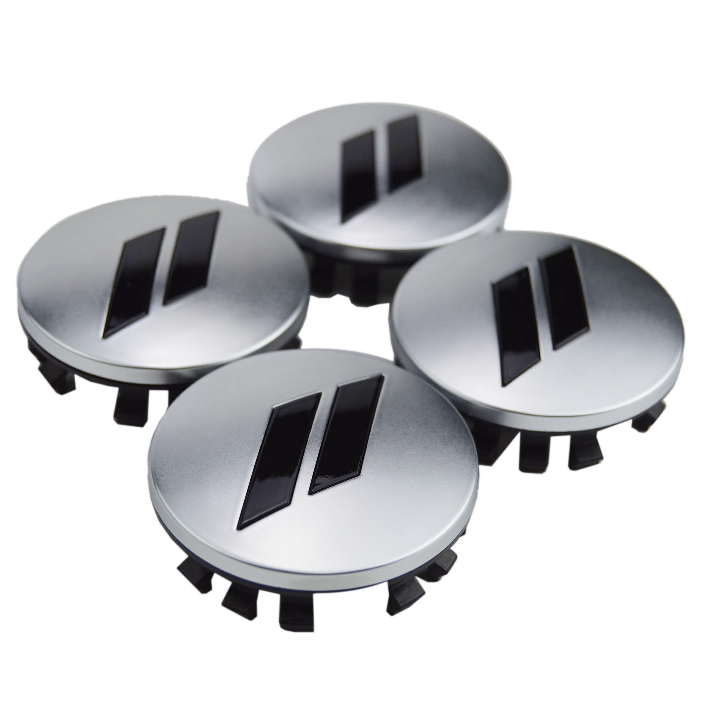 Photo 1 of (Set of 4) 63mm=2.5 inches // Slash Wheel Center Cap Covers HubCap Emblem Badge Trim for Dodge Charger Challenger Durango Hornet Dart R/T SRT Magnum Nitro Journey Caliber Avenger and Ram and Jeep