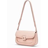 LA FESTIN Leather Shoulder Bag for Women - Adjustable Strap Crossbody Satchel Handbags with Buckle Closure