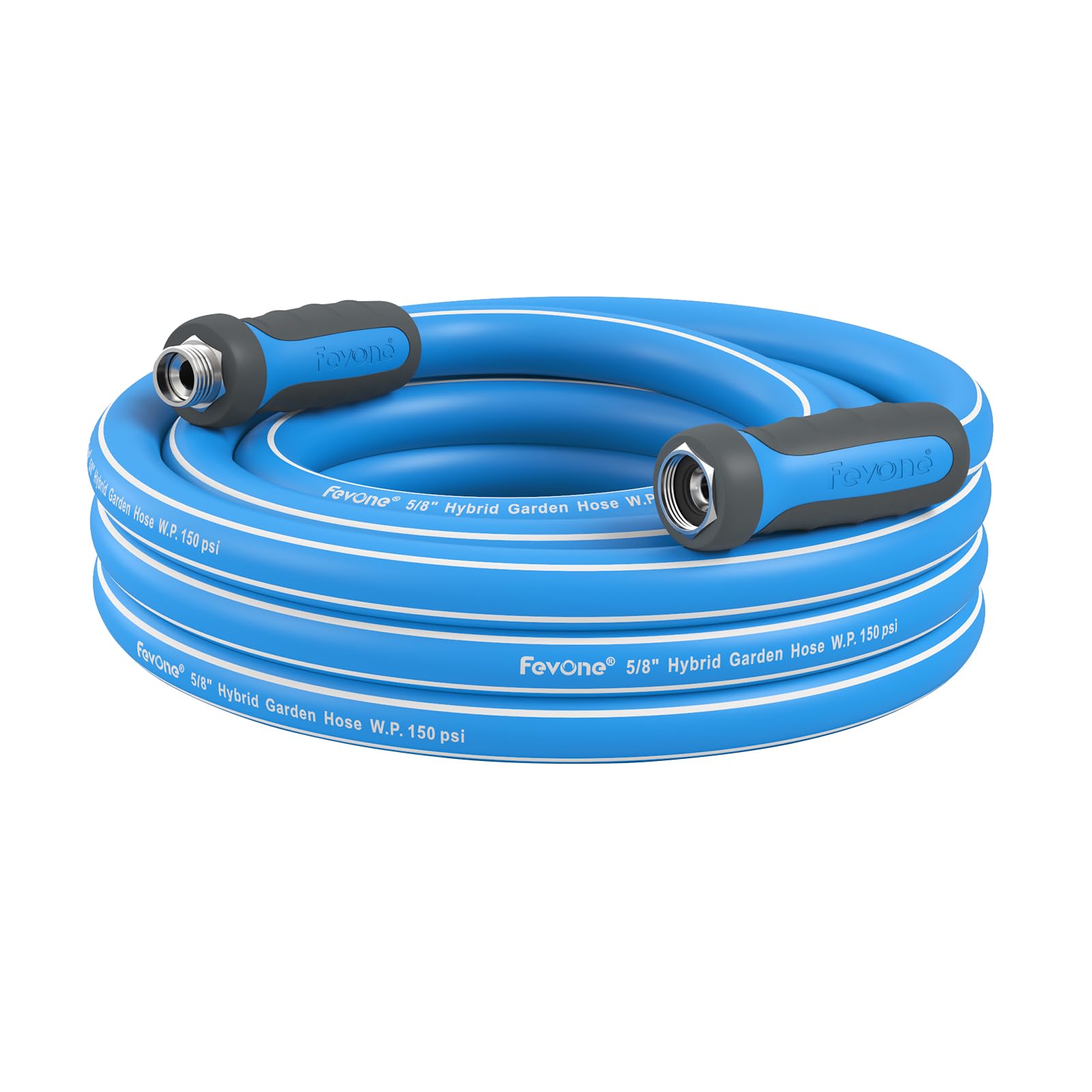 Photo 1 of Fevone Garden Water Hose with Solid Aluminum Fittings for Patio & Garden, Drinking Water Safe, 5/8" x 3 ft