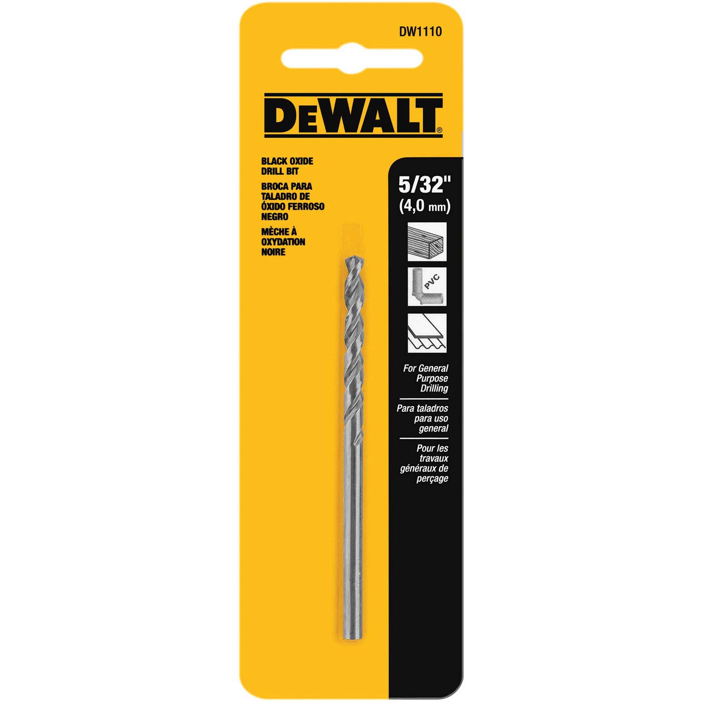DeWalt Black Oxide Drill Bit