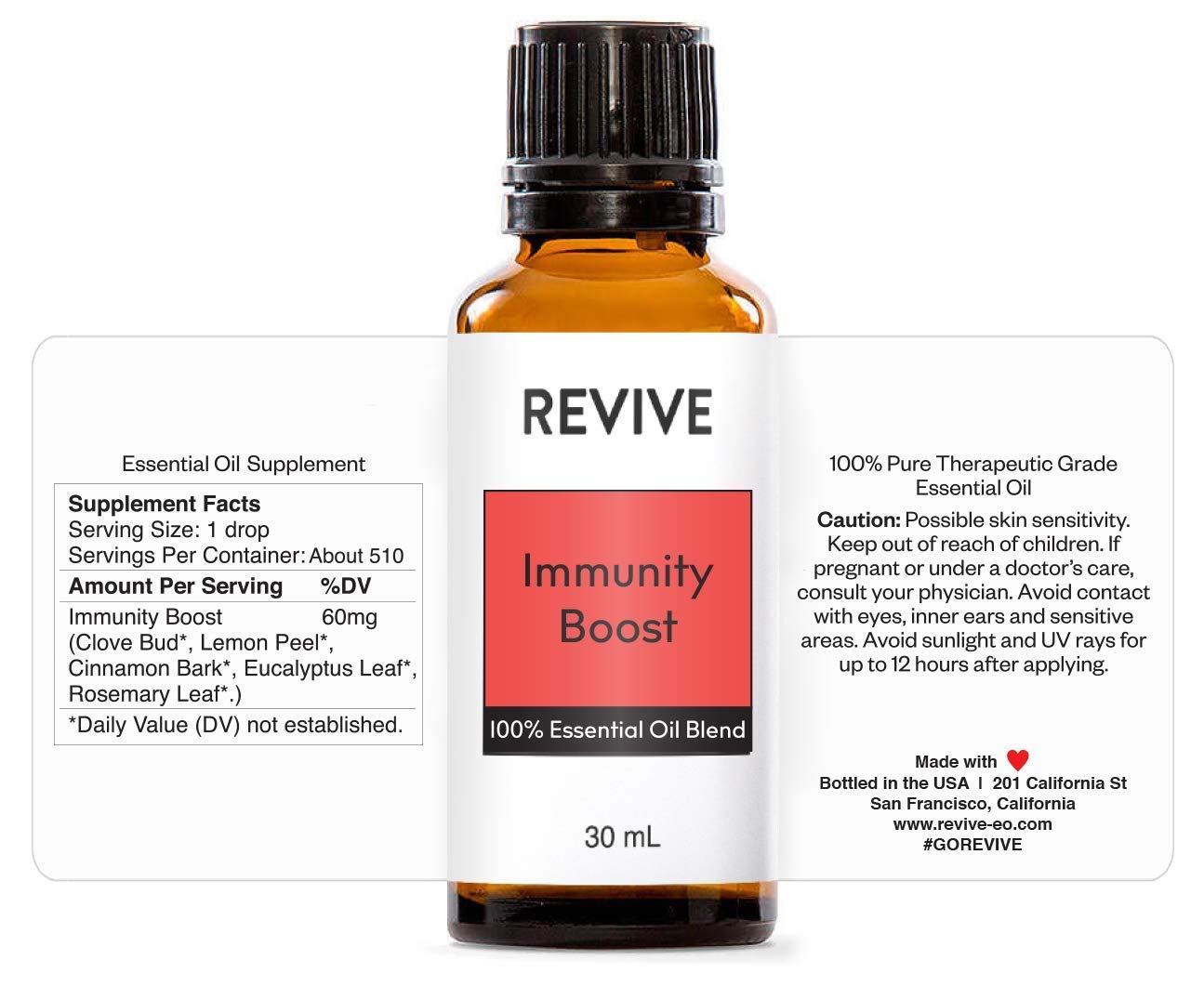 Immunity Boost Essential Oil Blend 30mL by Revive Essential Oils - 100% Pure Therapeutic Grade, for Diffuser, Humidifier, Massage, Aromatherapy, Skin & Hair Care - Image 2