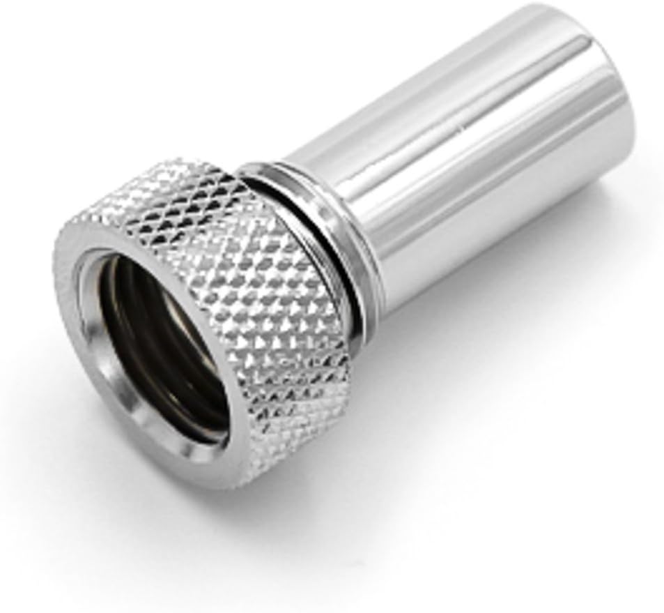 Barrow G1/4" External Flow Guide Adapter, Standard Length, Silver Shiny