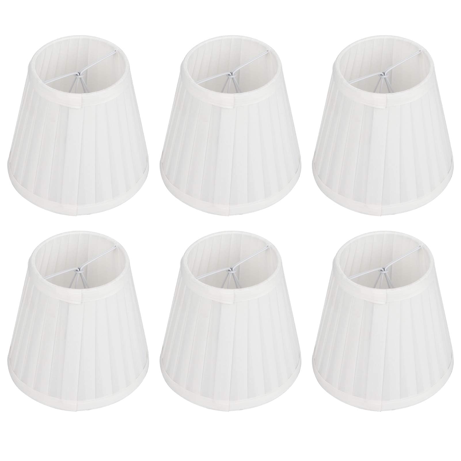 Set of 6 Small Drum Lamp Shade Fabric Lampshade 5.5in Clip on E14 Bulb Wall Lamp Shade of Handcraft Fabrics Wall Lampshade Crystal Chandelier