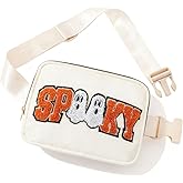 Boo Basket Stuffers for Teens,Halloween Crossbody Bag Halloween Spooky Pumpkin Purse for Kids, Cute Halloween Fanny Packs Halloween Gifts for Girls Women