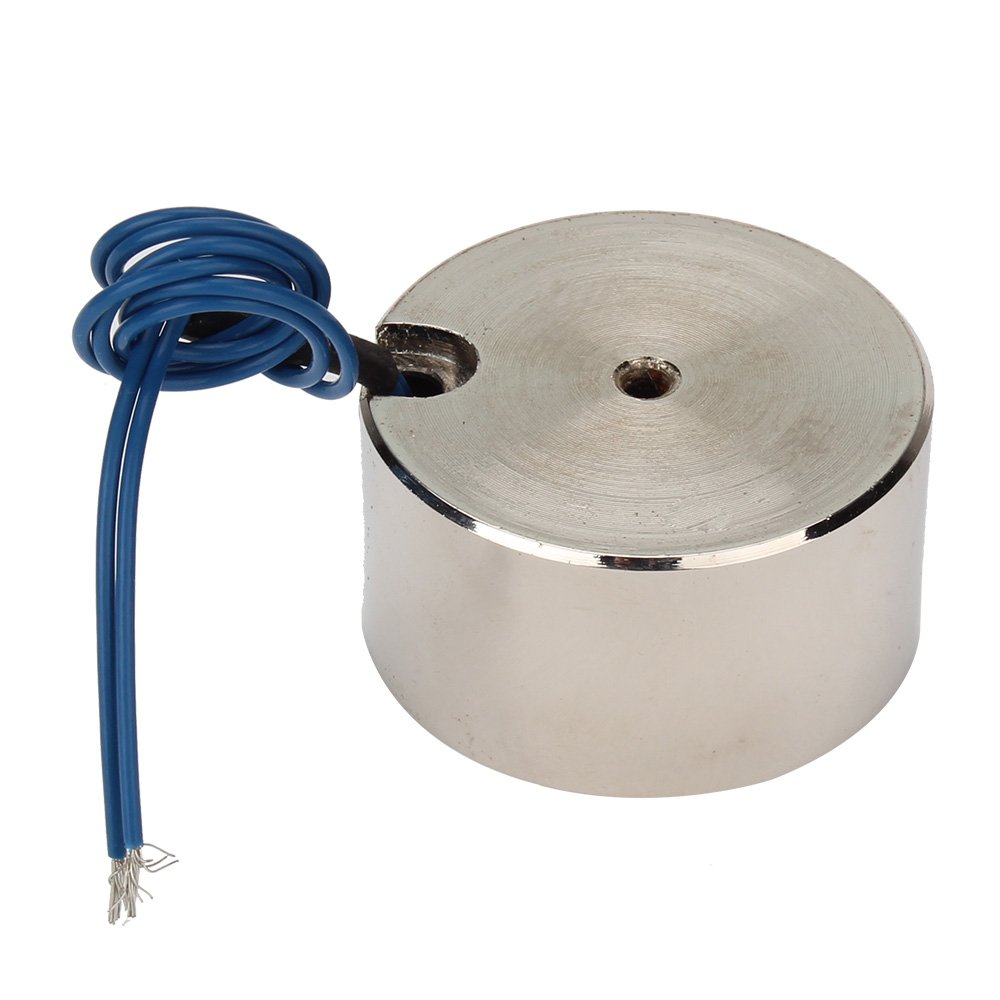 Generic Metal 50kg Electric Lifting Magnet Holding Electromagnet 12V DC 500N