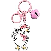 Iweca One Silly Goose Keychain Silly Goose Birthday Decorations Girls Goose Decor Gag Gifts For Women Men Book Accessories For Reading Lovers Teen Trendy Stuff Gifts For 14 Year Old Girl