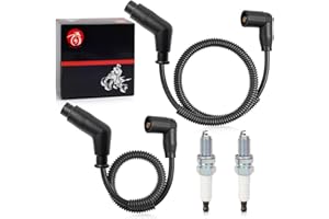 MOTO1988 Spark Plug & Wire Cap 15in/24.4in For Can Am Commande Renegade Outlander MAX 500 570 650 800 800R 1000 1000R Bombardier TRAXTER 500 650