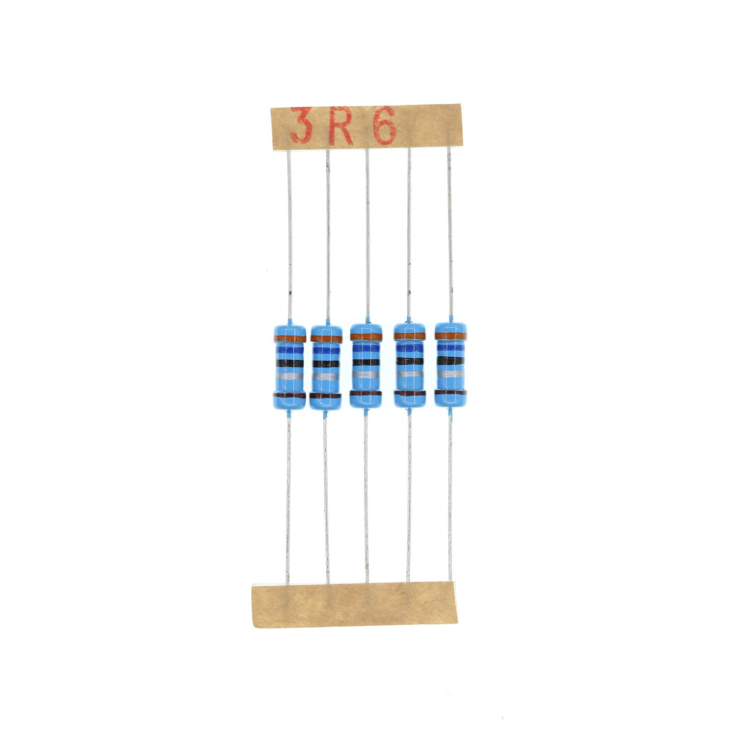 HUABAN 100PCS 1 Watts 1W 3R6 3.6 Ohm 1% Metal Film Resistor