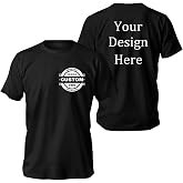 Custom t Shirts Bulk Design Your Own for Men/Women Personalized t Shirts Add Your Logo/Photo/Text Customized t Shirts