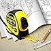 UBANTE Measuring Tape Measure 1-Inch x 25FT(7.5m) Retractable Heavy Duty with Magnetic Hook, Metric and Inches Measurement - Professional Measurement Tape for Construction, Contractor and DIY-Yellow
