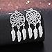 Sterling Silver Plated Dangle Earrings for Women Girls Dream Catcher Silver Drop Earring