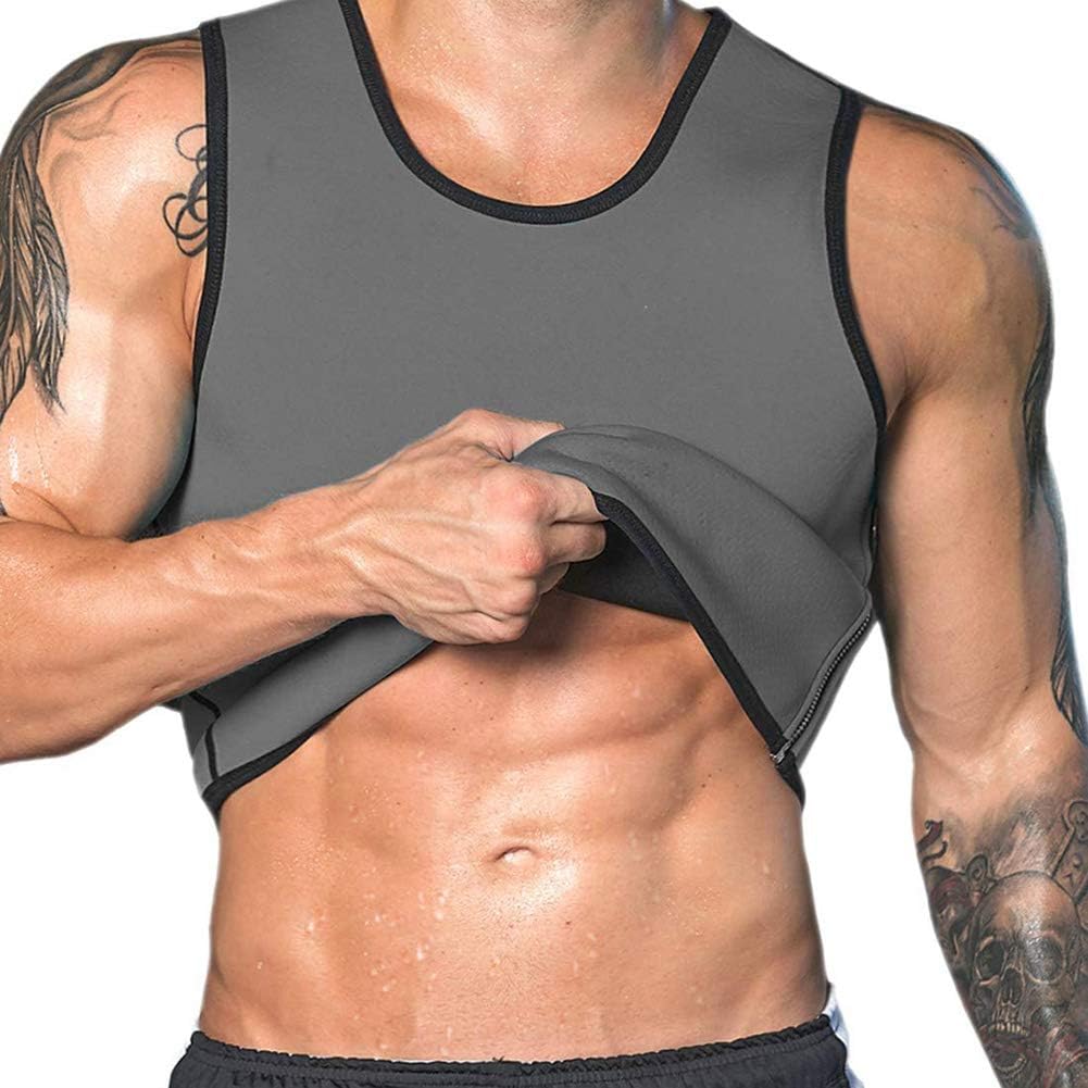Sauna Vest Waist Trainer Vest Men Body Shaper Weight Loss