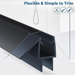 Shower Door Bottom Seal Strip, 2PCS Seal