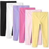 and Toddler Assorted Solid Leggings, Multipacks