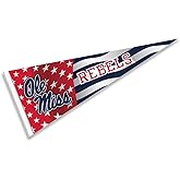 Ole Miss Nation USA Stars and Stripes Pennant Pennant Banner Flag