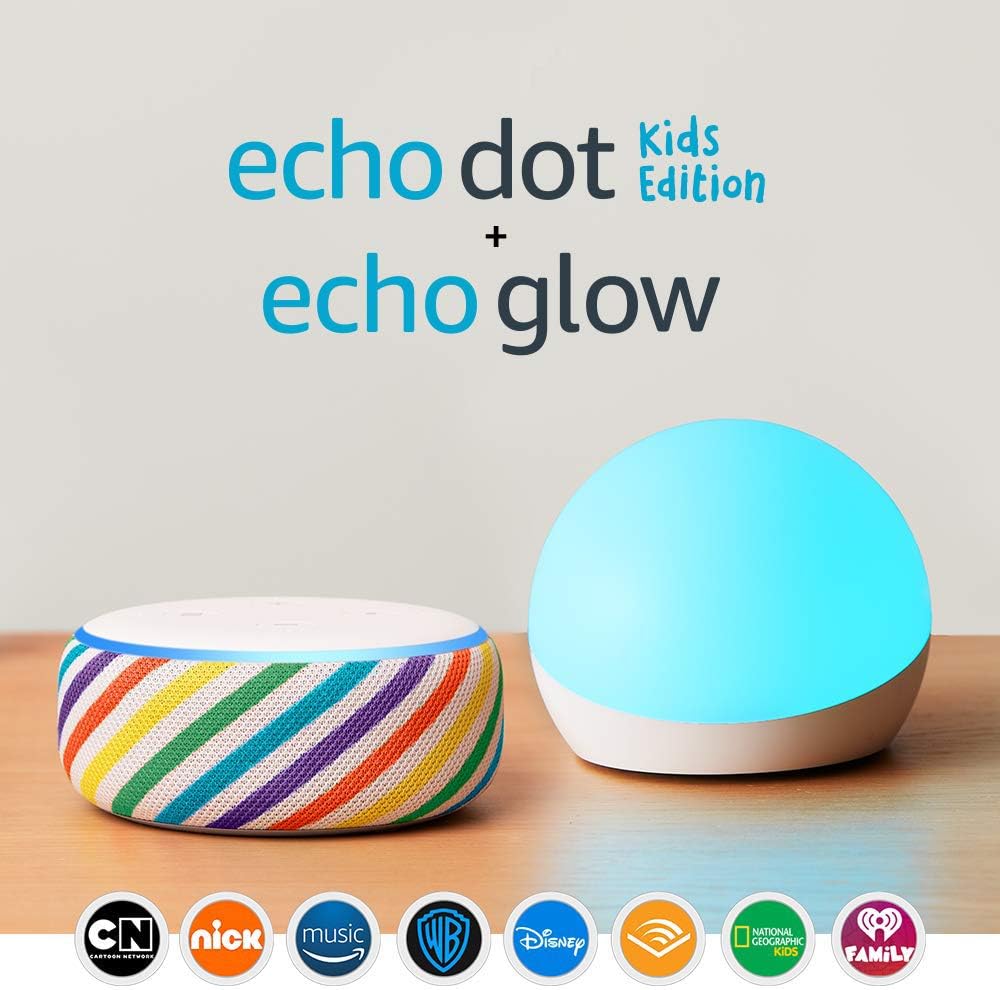 Echo Dot Kids Edition Rainbow With Echo Glow Amazon Devices