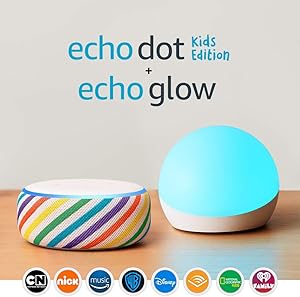 Echo Dot Kids Edition - Rainbow - With Echo Glow