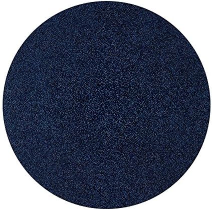 American Bright Solid Color Navy 4' Round - Area Rug