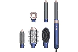 Hair Dryer Brush Professional Hair Multi-Stylers - MIRACOMB Ionic Hot Air Styling System with Auto Wrap Curlers, Brushless Mo