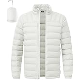 BGOWATU Men's Lightweight Packable Puffer Jacket Warm Winter Jacket for Men Down Alternative Puffy Coat