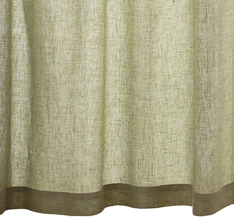 Amazon Co Jp 無印良品 麻平織プリーツカーテン 2枚組 杢グリーン 幅100 丈178cm ホーム キッチン