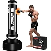 Freestanding Punching Bag with Stand, Men Standing Kickboxing Bag | Heavy Boxing for Adult Teens, Suitable for MMA Dummy Karate Home Gym Training Equipment （Excludes Gloves and Pumps）