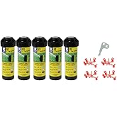 K Rain K1 1/2" Smart Set Rotor 4" Pop-Up| 15' - 30' Spray Distance, 40&deg; - 360&deg; Arc Spray Pattern | Includes Install Kit (5 Pack)