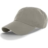 Plain 100% Cotton Hat Men Women Adjustable Baseball Cap (30+ Colors) Gray, One Size