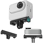 Sinyutia Magnetic Quick-Release Mount for Insta 360 Go 3s Accessories | Aluminum Alloy Camera Mount Adapter With 1/4" Threaded Port For Tripods &amp; Selfie Sticks, Vlogging