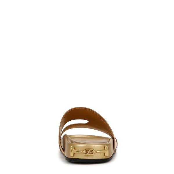 FRANCO SARTO WOMENS BRITT SLIDE SANDAL GOLD 8 M