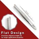 Spire UK Stainless Steel Slant Tip Eyebrow Tweezers for Facial Hair 8CM view 4