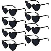 Uintoon Heart Sunglasses 8 Pairs Bachelorette Party Heart Shaped Sunglasses Bulk Bridal Party Glasses Favors for Women