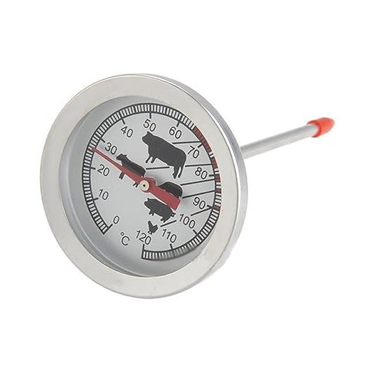 TOOGOO(R) 1PC Stainless New Steel Instant Read Probe Thermometer For Food Cooking Meat BBQ