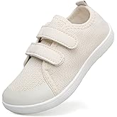 CLEANCOOL Toddler/Little Kid Barefoot Shoes Wide Toe Box Zero Drop Minimalist Sneakers Boys Girls Splay Naturally Outdoor Activities Walking Shoes