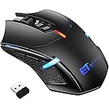 Habor Wireless Mouse 2.4G Wireless Gaming Mouse with Nano USB Receiver, 5 Adjustable DPI Levels, 7 Buttons Optical Mouse for PC Laptop MacBook Notebook