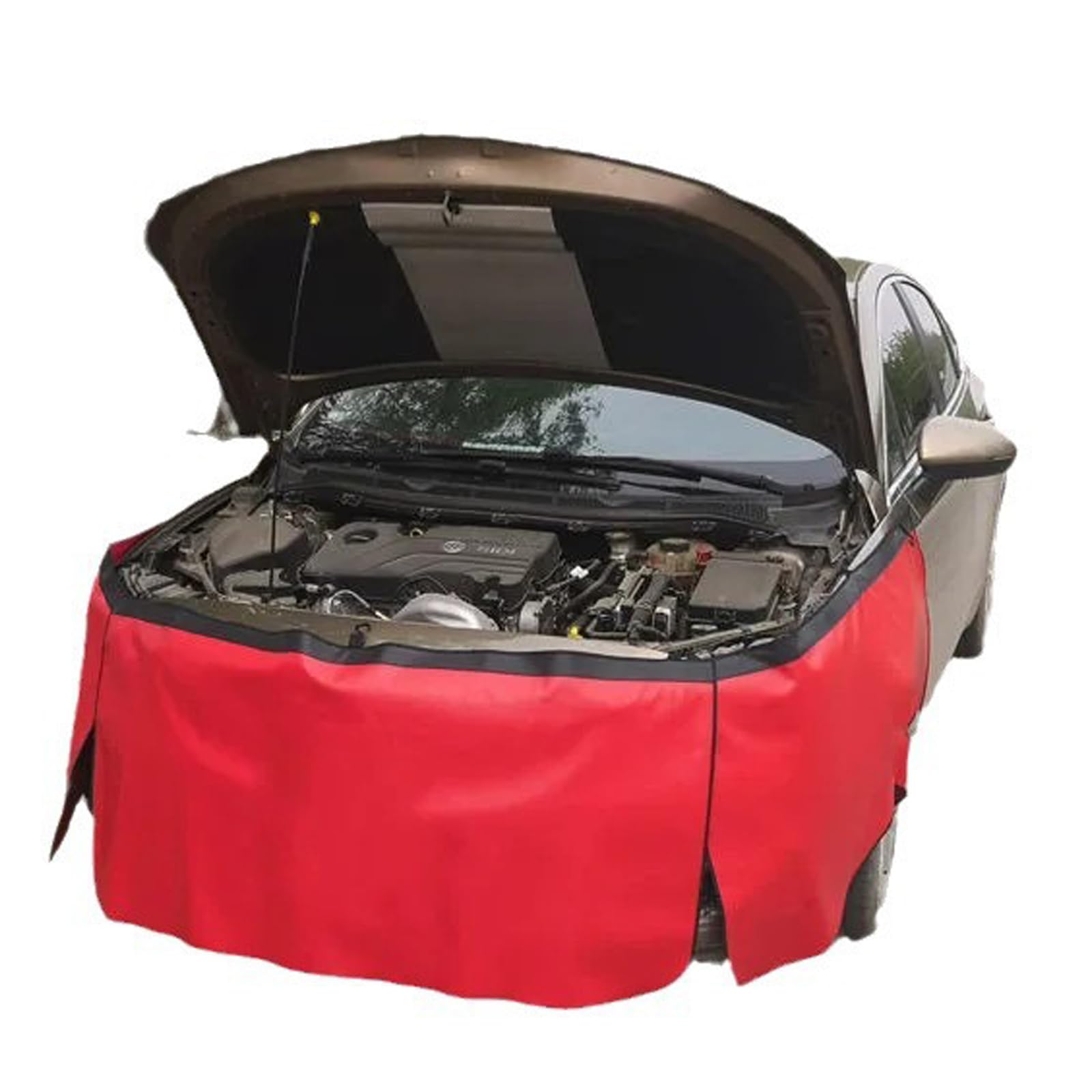 3 PCS Magnetic Wing Cover, Car Wing Protector, Car Fender Wing Mud Guard Cover (Red)