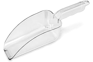 New Star Foodservice 34424 Polycarbonate Plastic Utility Ice Scoop, Clear, 24-Ounce