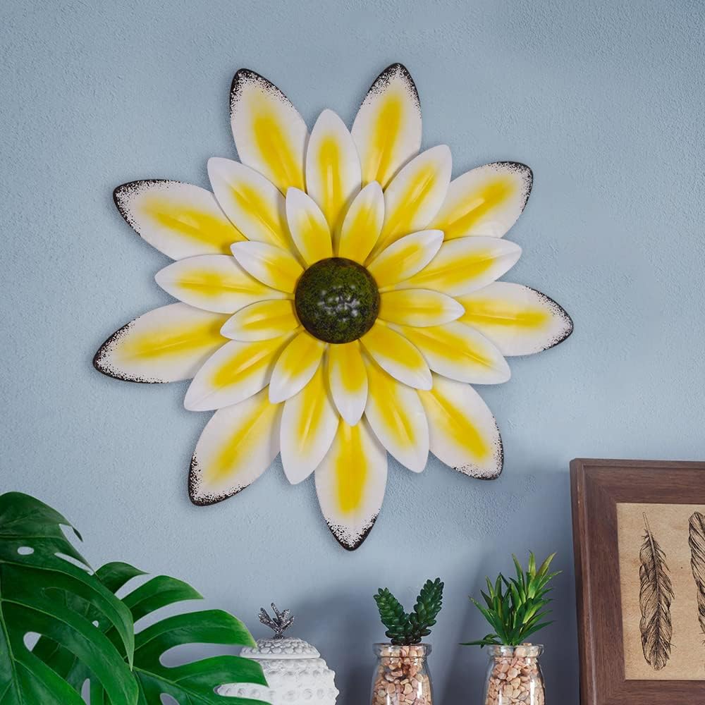 Plaques & Wall Art - TIANCENTRAL H Metal Flower Wall Art 12